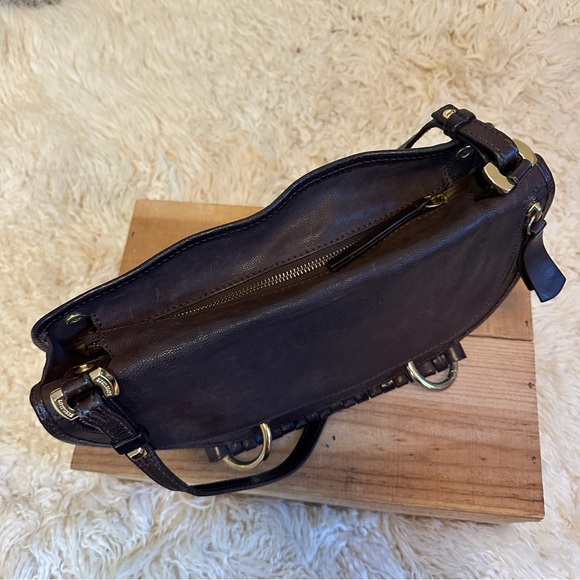 Lottusse dark brown leather convertible crossbody bag - Picture 6 of 9